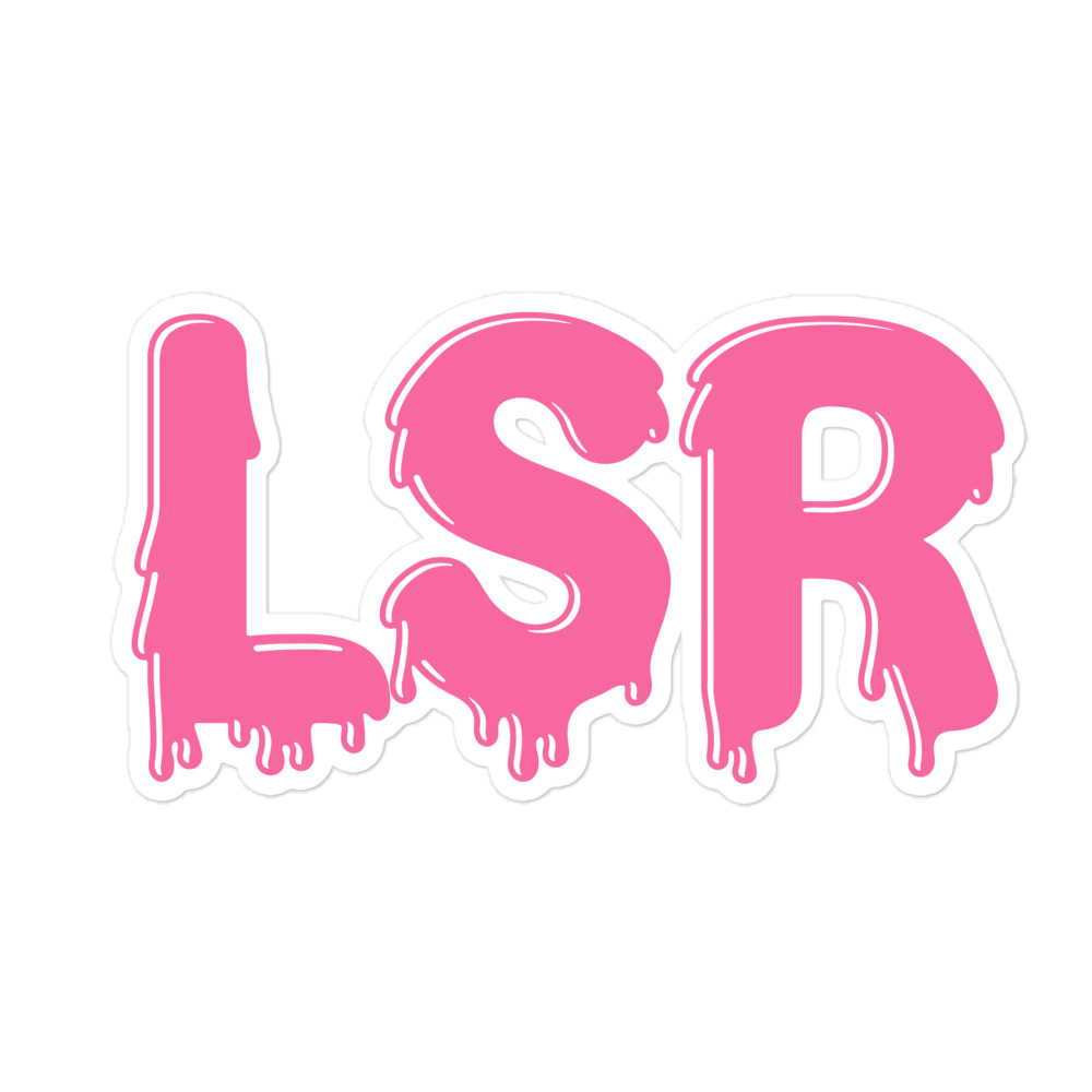 LoneStar Racing LSR Decal Emblem Logo Sticker White Size 5
